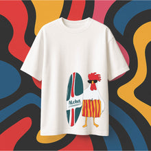 Rooster Reef Rider – Oversized Aloha Tee Inkstyles