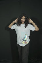 Feathered Fresh: Fly High in Chill Style T-Shirt (Duck Design, White) Inkstyles