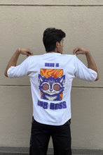 HypnoCat: The Boss Edition Oversized T-shirt (White) Inkstyles