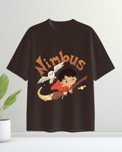 Nimbus Night Flight Cute Wizard Graphic Tee 