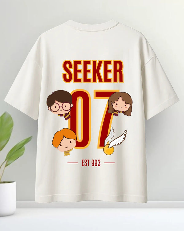 Seeker 07 Jersey-Style Unisex Oversized Round Neck T-shirt 