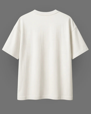 Solid Oversized T-shirt (White) 